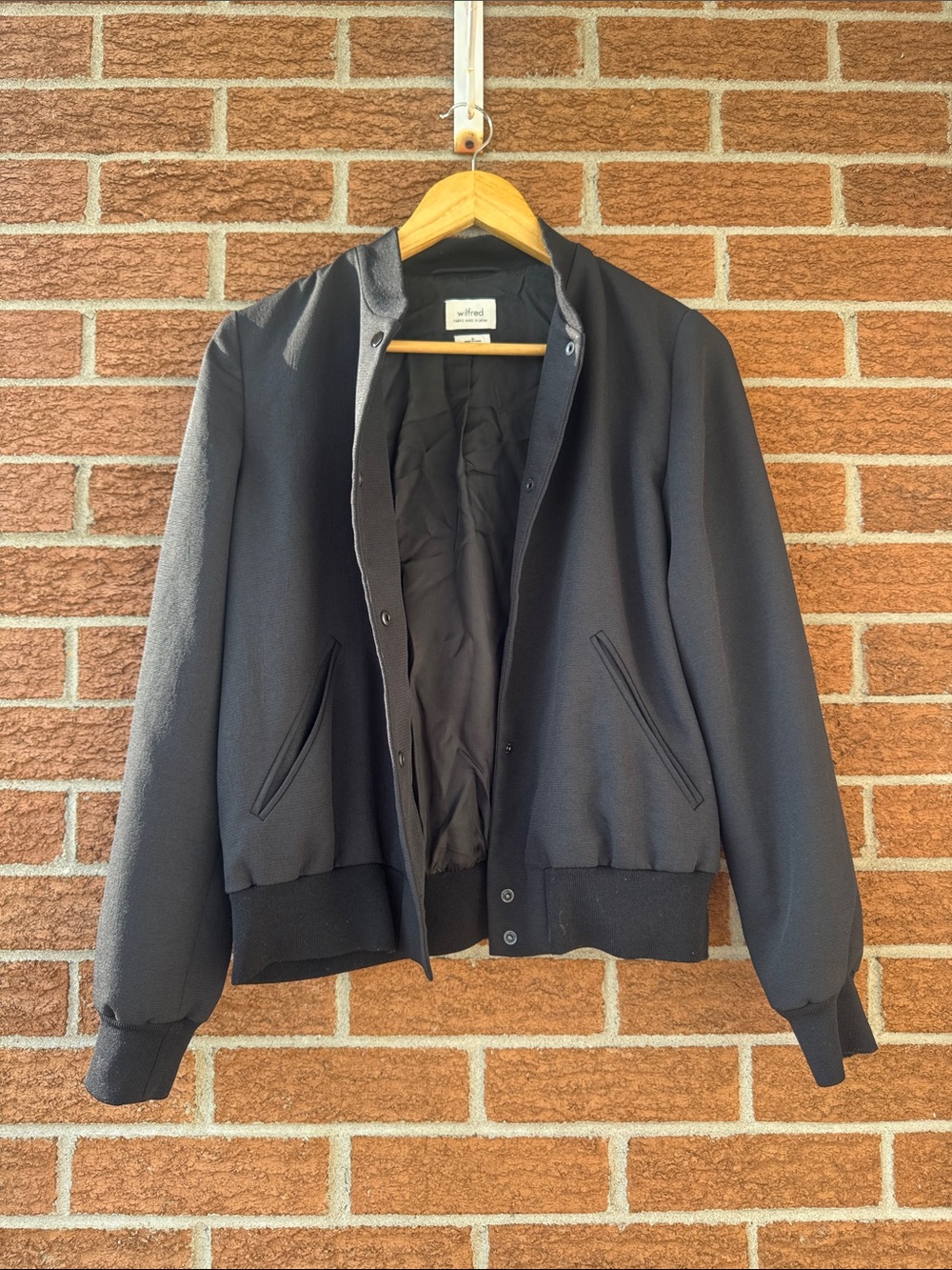 Wilfred Black Bomber Jacket